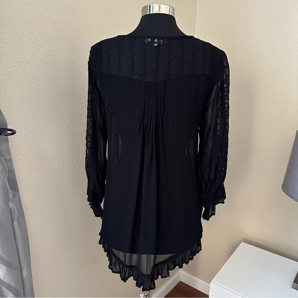 World Market Sheer Lace Ruffle Swim Coverup - Picture 7 of 10